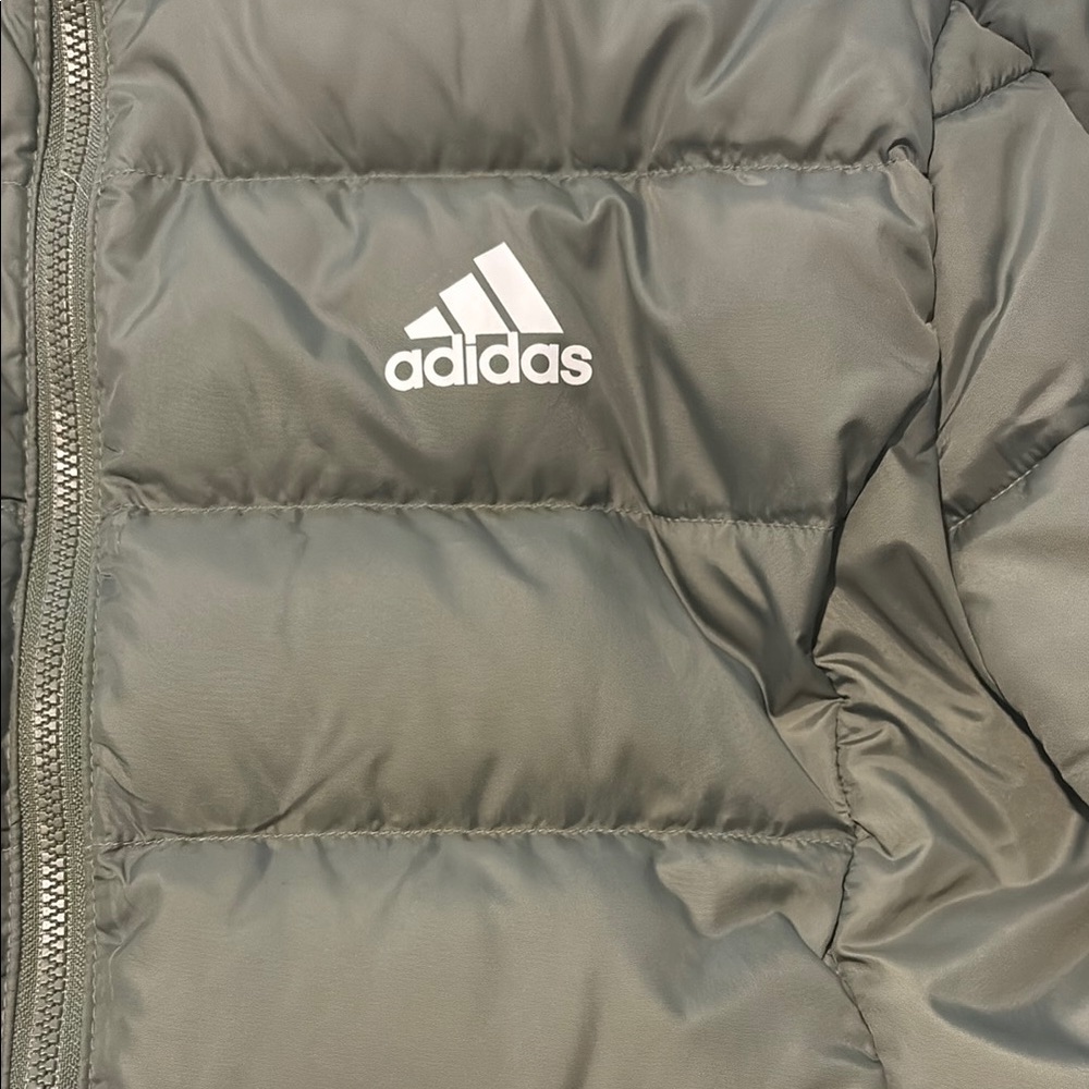 Adidas Women's Green Puffer Jacket - Picture 2 of 4